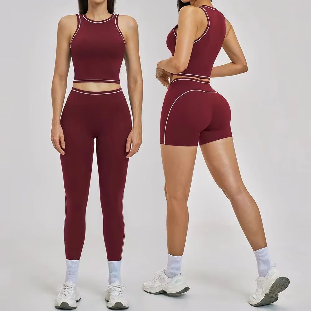 Sports Equipment Logos - Set Yoga 2 Pezzi, Tuta Fitness