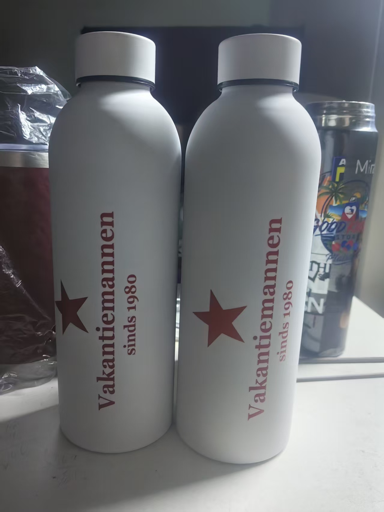 Sports Equipment And Names - Thermos personalizzato con logo e nome,