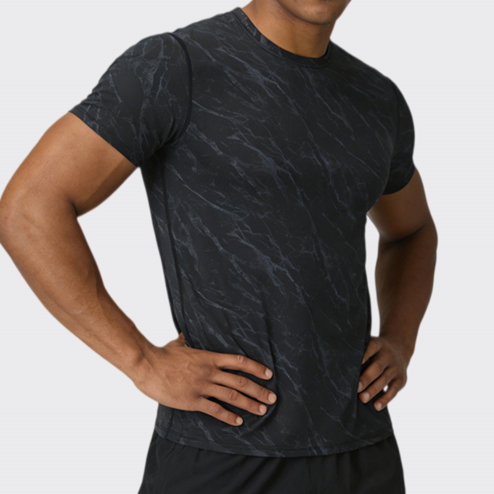 Sports Equipment Logos - T-shirt fitness estiva da uomo ad