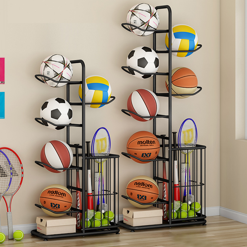 Sports Equipment Badminton - Porta Palloni Sportivi Autoportante per Basket,